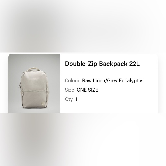 Lululemon Double Zip Backpack - Picture 8 of 8